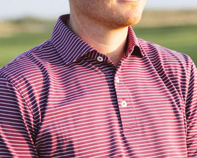 The Gordon Shirt: Vintage Claret & White