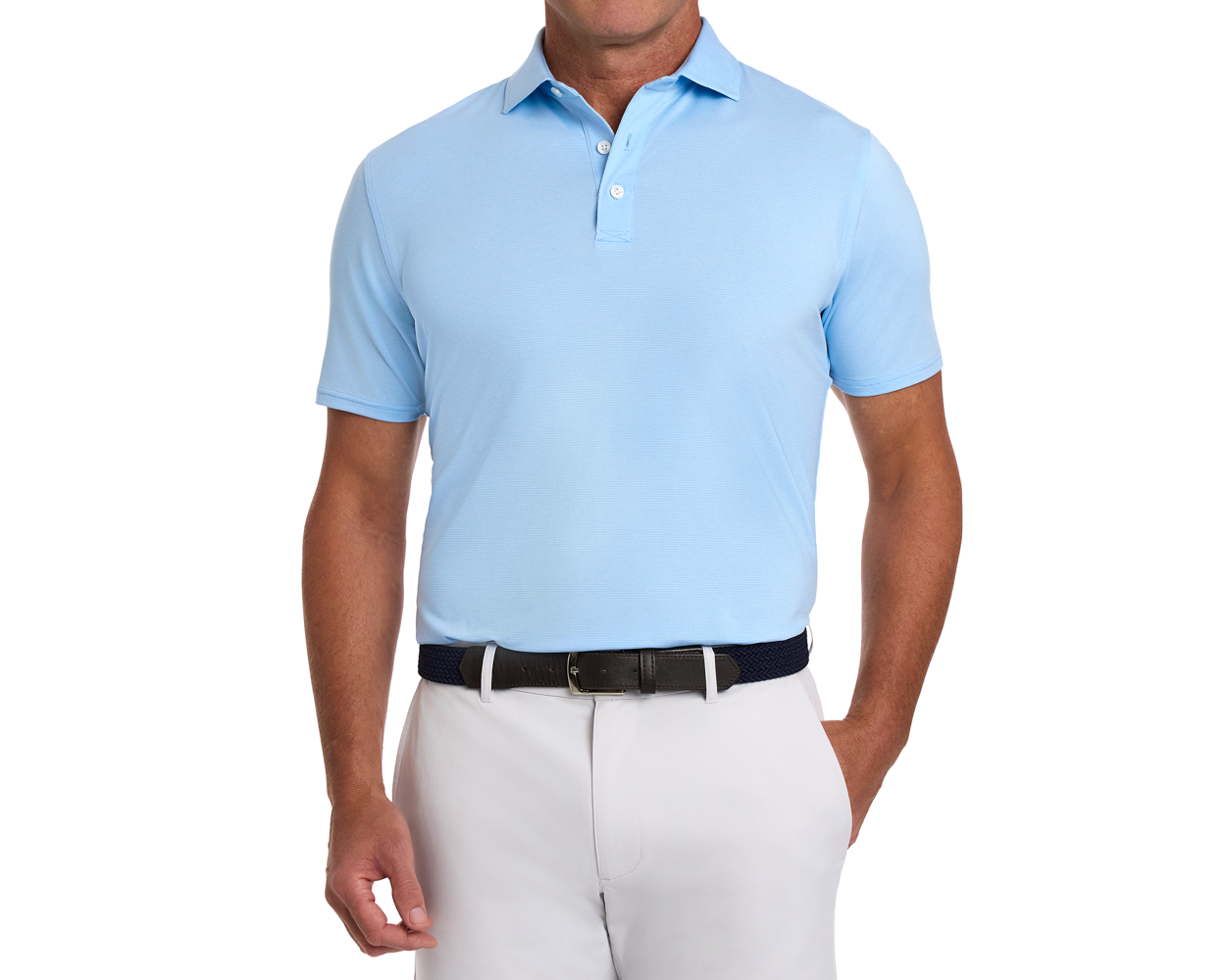 The Holland Shirt: Heathered Vista Blue