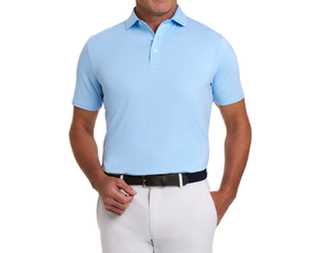 The Holland Shirt: Heathered Vista Blue