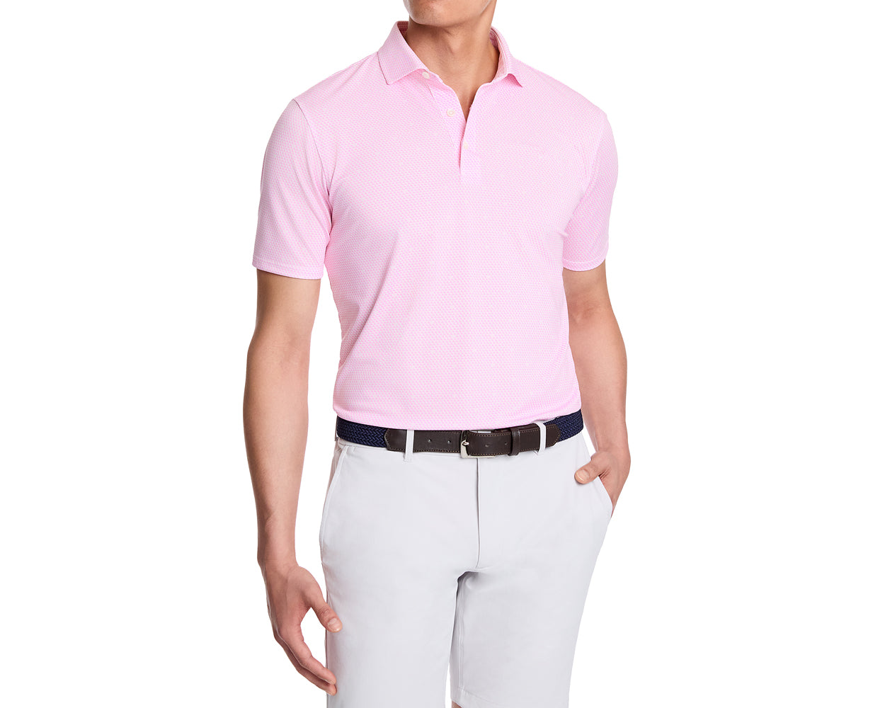 The Jacobs Shirt: White & Scotch Pink