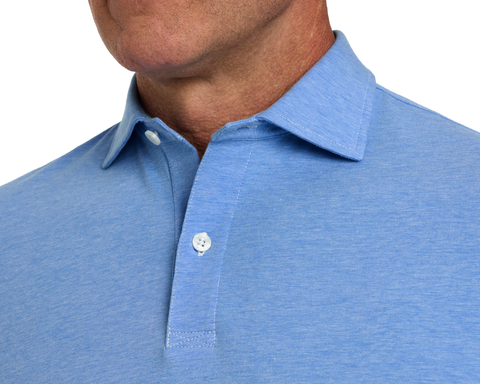 The Hatcher Shirt: Horizon Blue & White