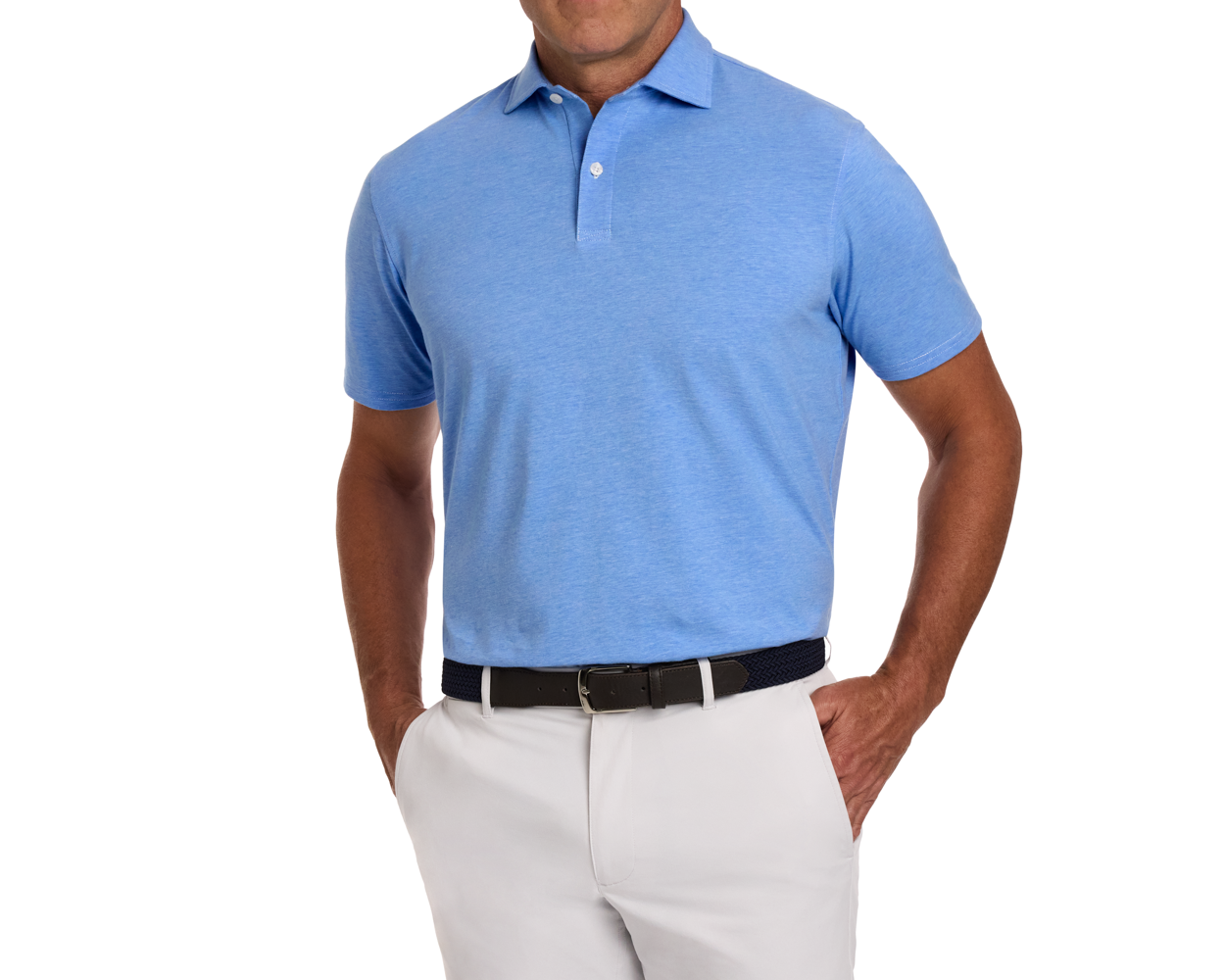 The Hatcher Shirt: Horizon Blue & White