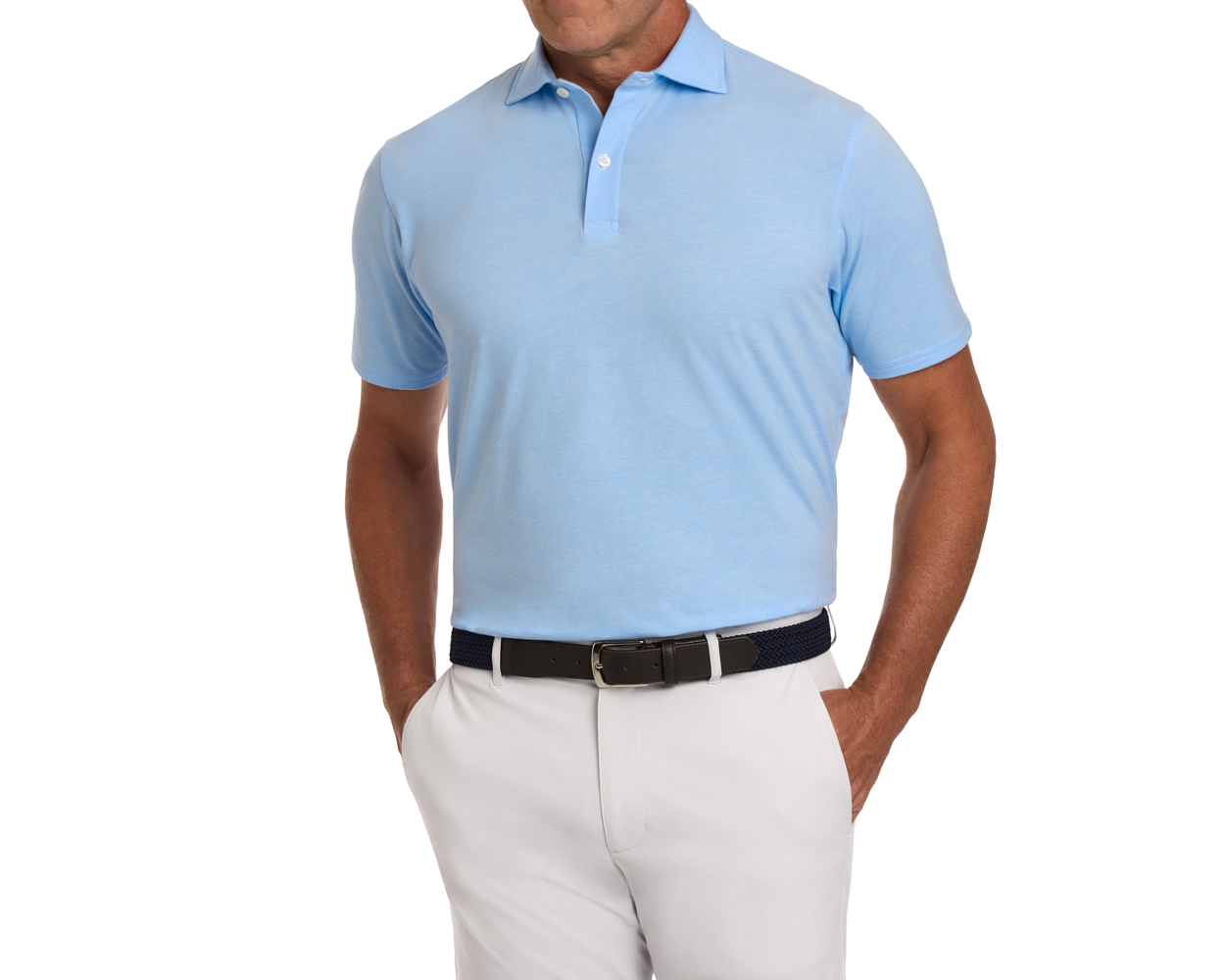 The Hatcher Shirt: Vista Blue & White