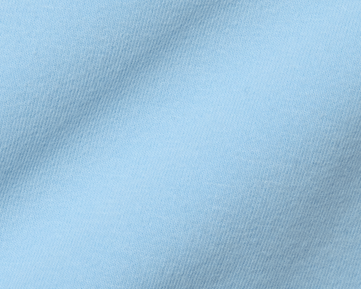 The Mason T-Shirt: Vista Blue, showcasing close-up of soft, textured knit, crafted from midweight Peruvian pima cotton for comfort and durability.