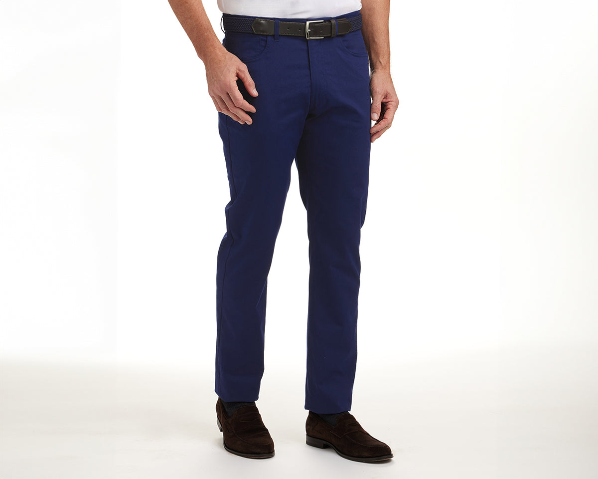 Men's Golf Pants - 30/32/34 Slim Fit Stretch Lightweight Dress Pants for  Men with Zipper Pockets Casual Work(Slate Blue,W38 L32)