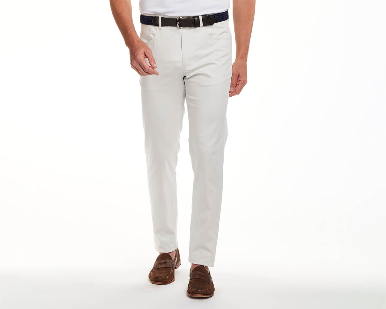 The Warner Pant: Stone 32" Length