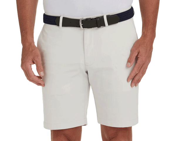 Men's Light Khaki Golf Shorts | Holderness & Bourne