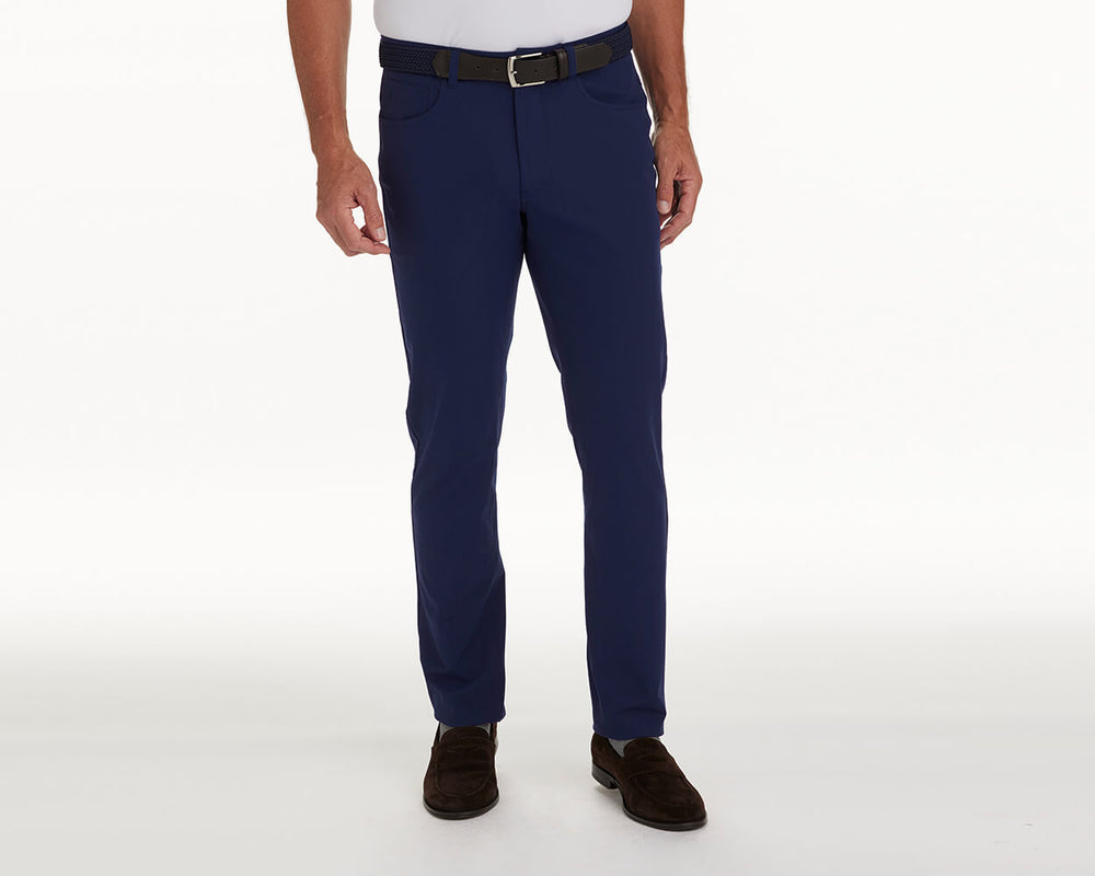 Performance Navy Golf Pants 30" Length Holderness & Bourne