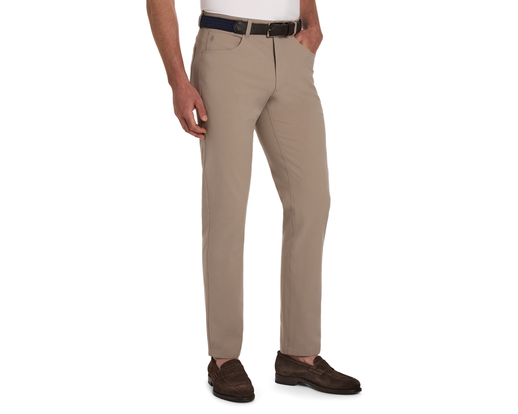 Men's Taupe Golf Pants | Holderness & Bourne