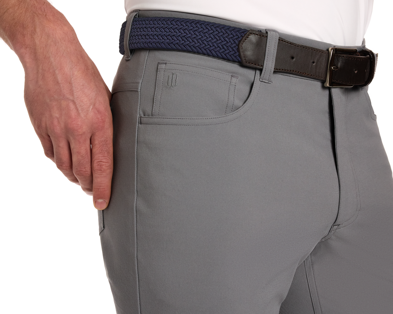 The McDaniel Pant: Light Gray 34" Length