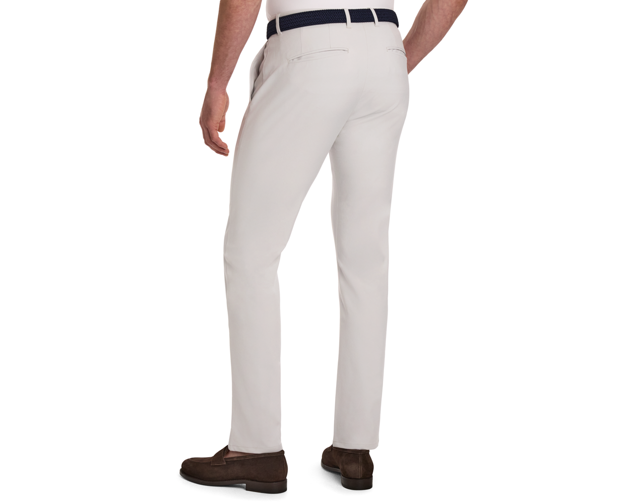 The Anson Pant: Stone 34" Length
