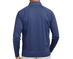 The Reid Pullover: Navy & Aberdeen Blue