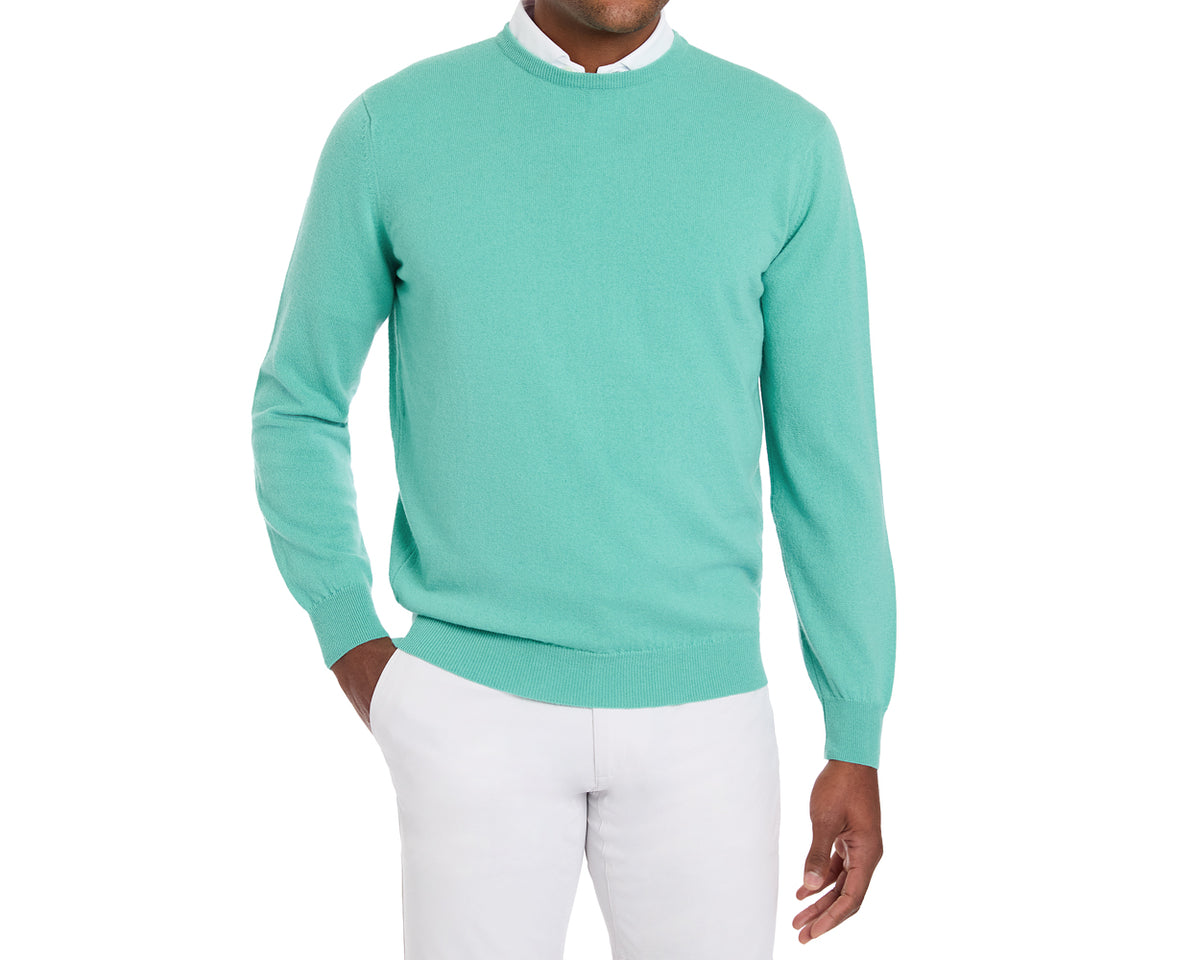 The Buckley Sweater: Heathered Abaco