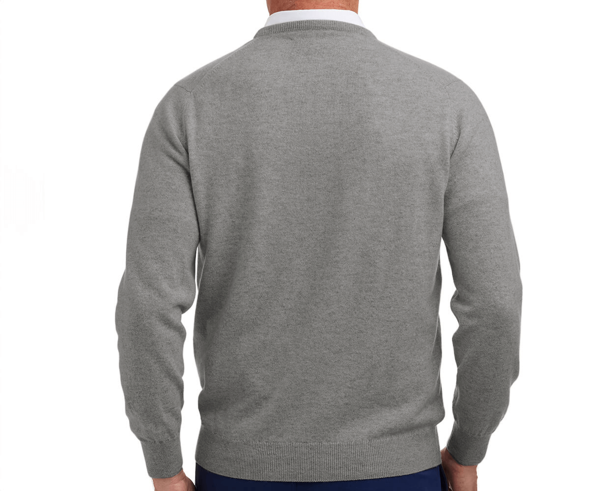 Men's Light Gray Cashmere Sweater | Holderness & Bourne Men's Light Gray Cashmere Sweater | Holderness & Bourne