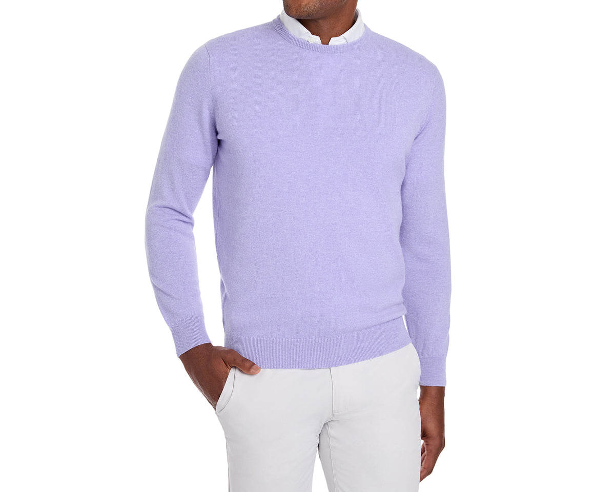 The Buckley Sweater: Heathered Lavender