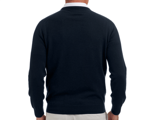The Buckley Crewneck Sweater: Heathered Dark Navy