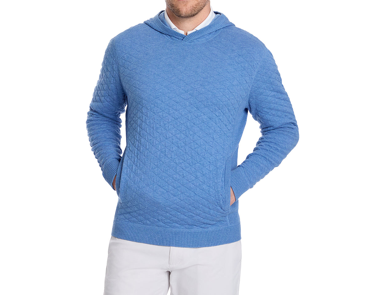 Holderness & Bourne Men’s Blue Knitted Hoodie