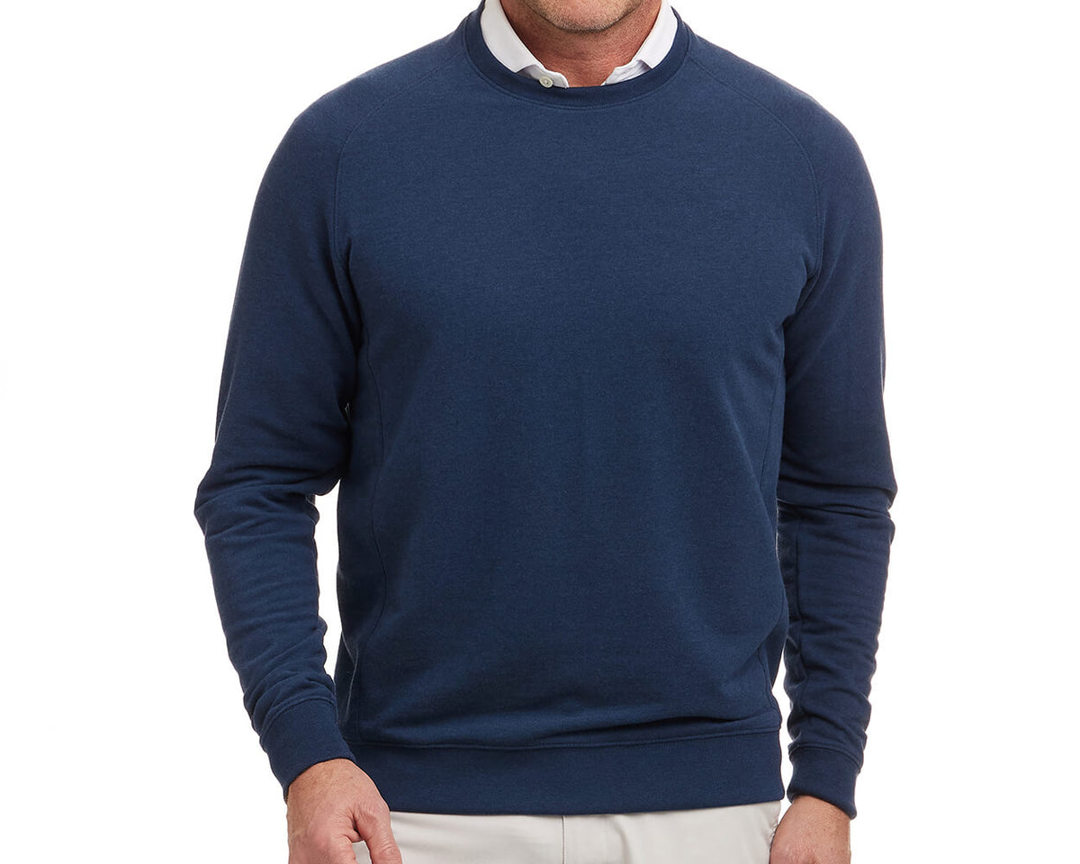 The Kennedy Pullover: Heathered Atlantic