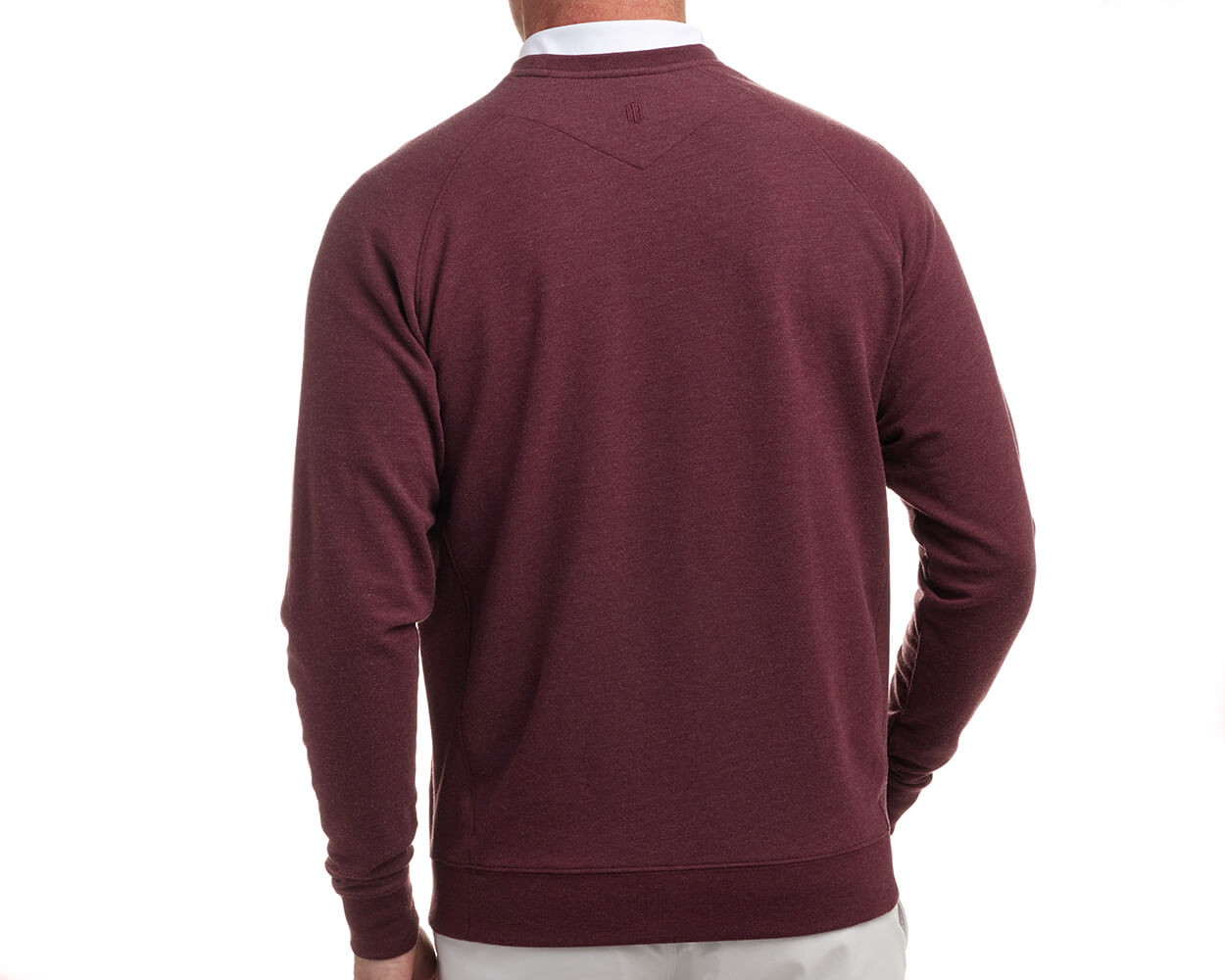 The Kennedy Pullover: Heathered Dark Claret