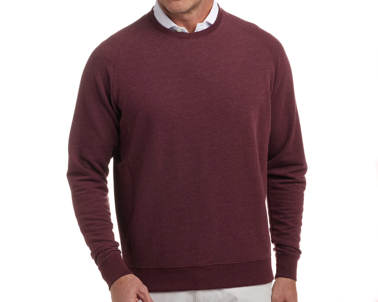 The Kennedy Pullover: Heathered Dark Claret