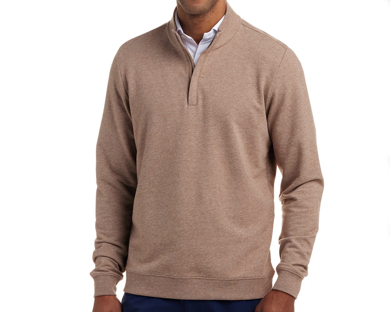 The Harper Pullover: Heathered Fescue