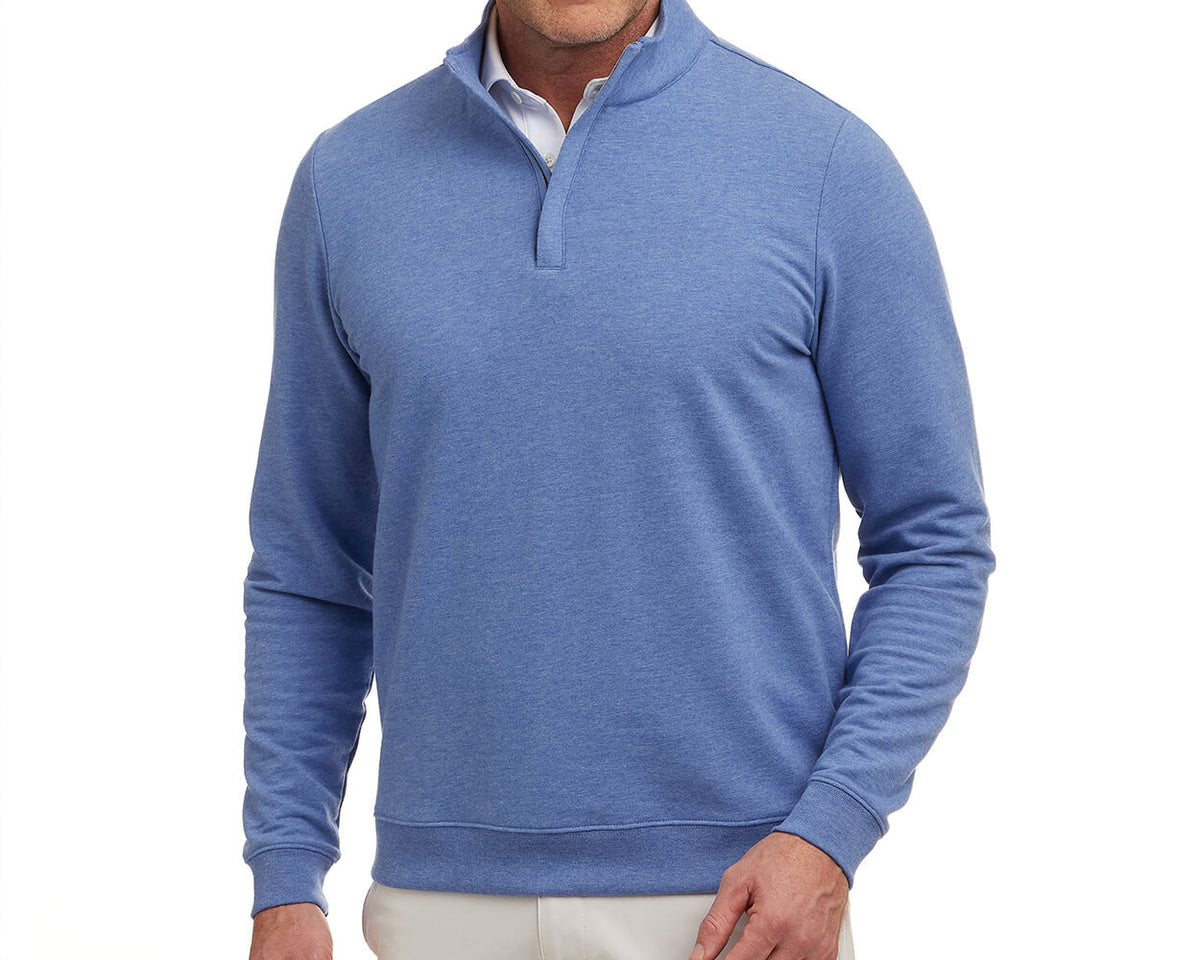 The Harper Pullover: Heathered Oxford