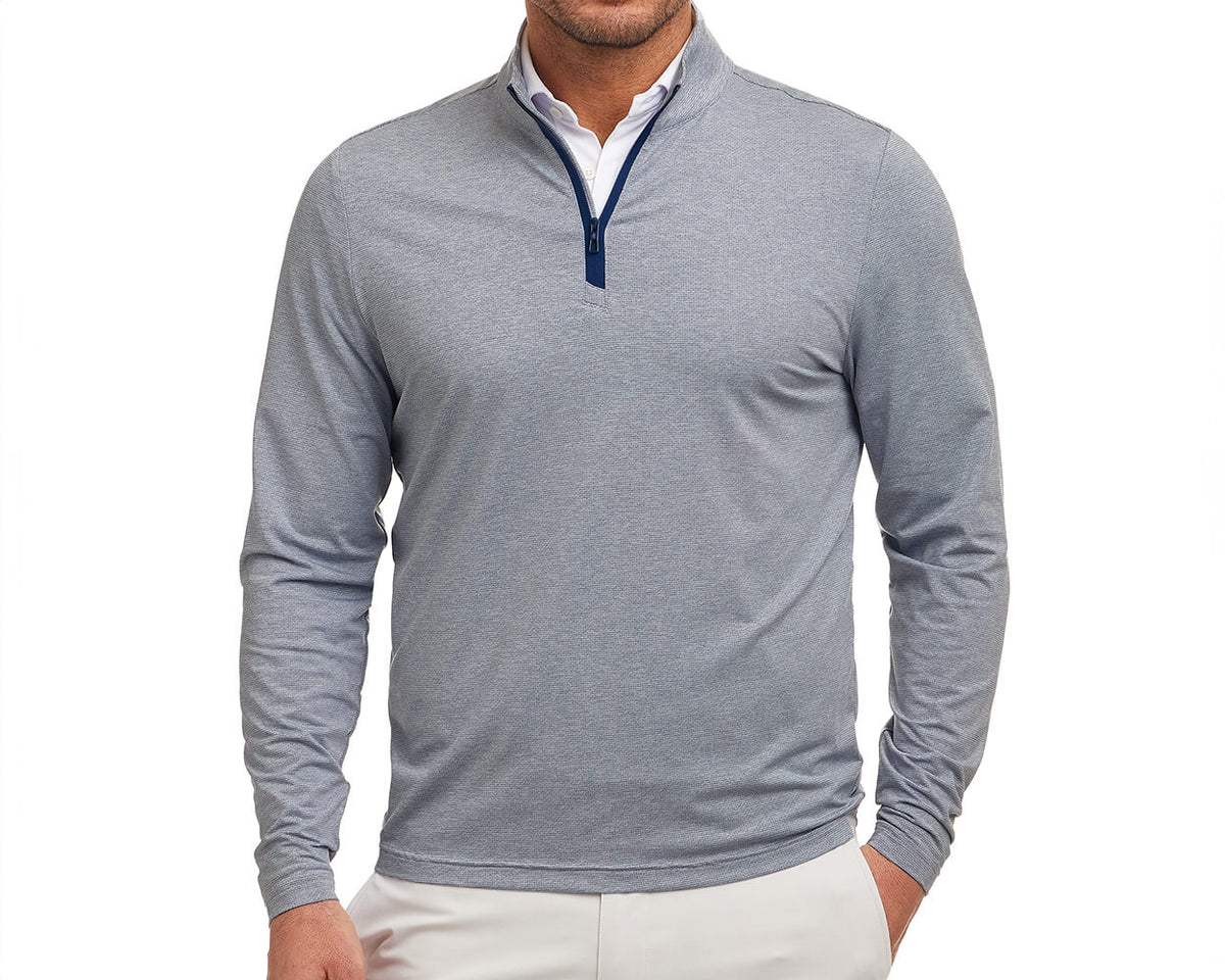 The Bell Pullover: Heathered Oxford