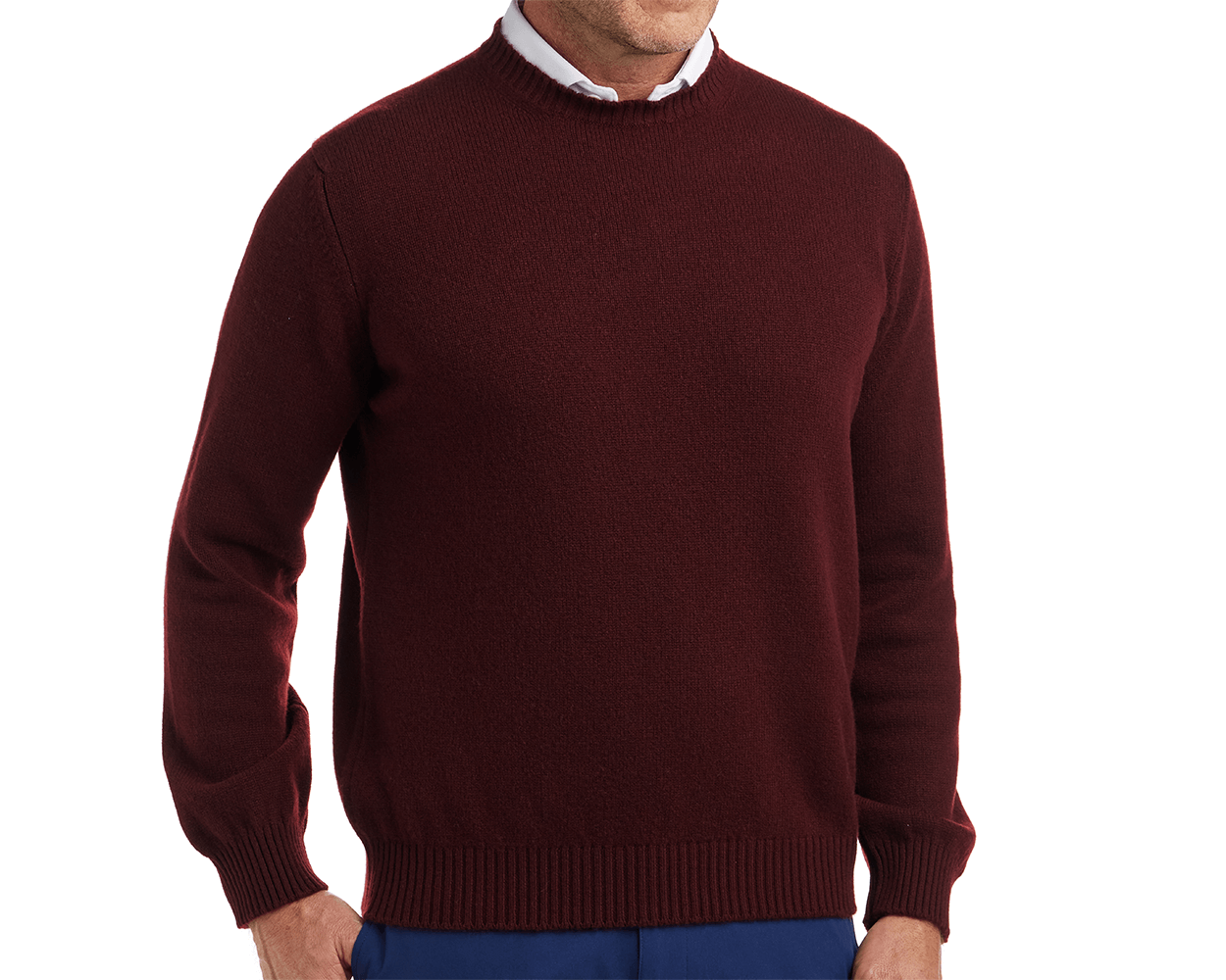 The Berwick Sweater: Dark Claret