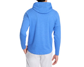 The Stowe Pullover: Heathered Marlin Blue