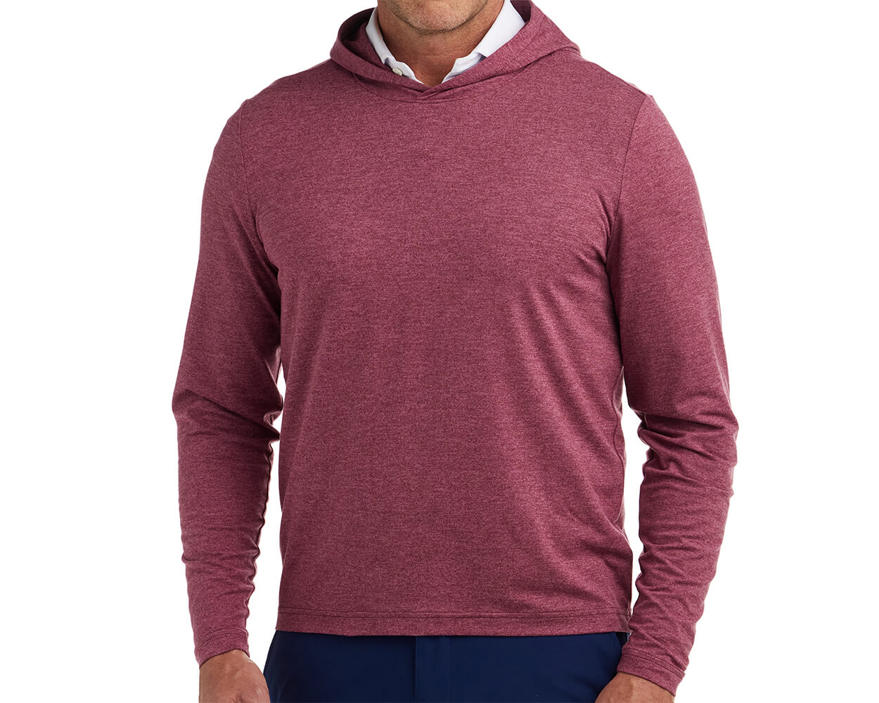 The Stowe Pullover: Heathered Vintage Claret