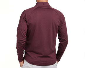 The Payne Pullover: Heathered Dark Claret