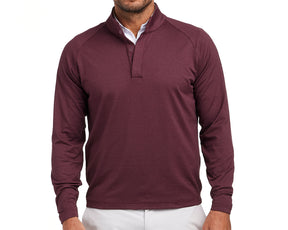 The Payne Pullover: Heathered Dark Claret