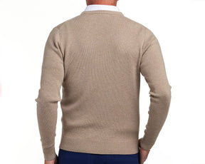 The Stableford Sweater: Heathered Fescue