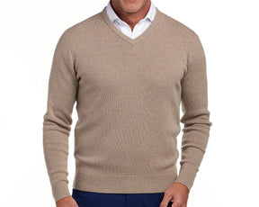 The Stableford Sweater: Heathered Fescue