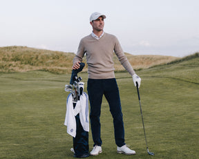 The Stableford Sweater: Heathered Fescue