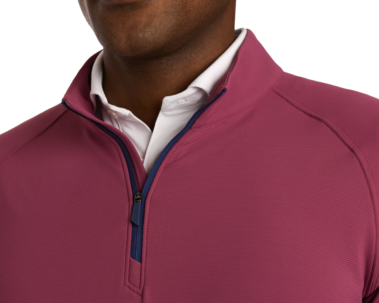 The Stuart Quarter-Zip: Cabernet
