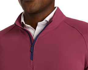 The Stuart Quarter-Zip: Cabernet