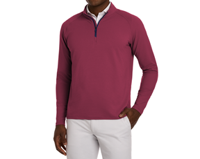 The Stuart Quarter-Zip: Cabernet