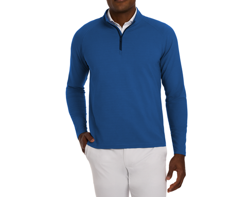 The Stuart Quarter-Zip: Maidstone Blue