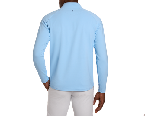 The Stuart Quarter-Zip: Vista Blue