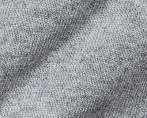Close-up of Holderness & Bourne Men’s Gray Quarter Zip Sweater fabric texture