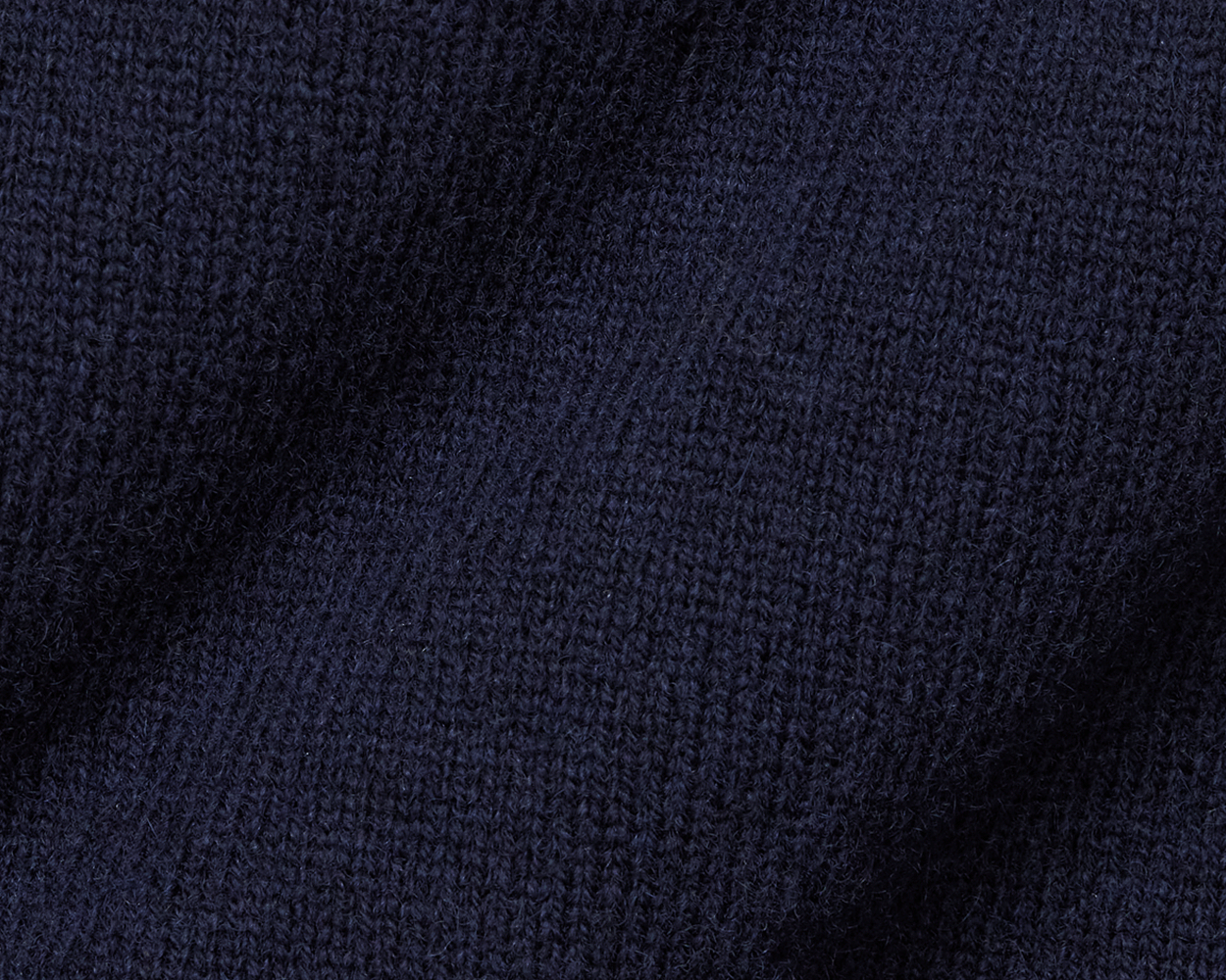 Close-up of Holderness & Bourne Men’s Navy Quarter Zip Sweater fabric texture