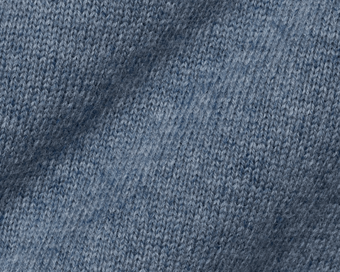 The Cunningham Quarter-Zip Sweater: Heathered Pacific Blue