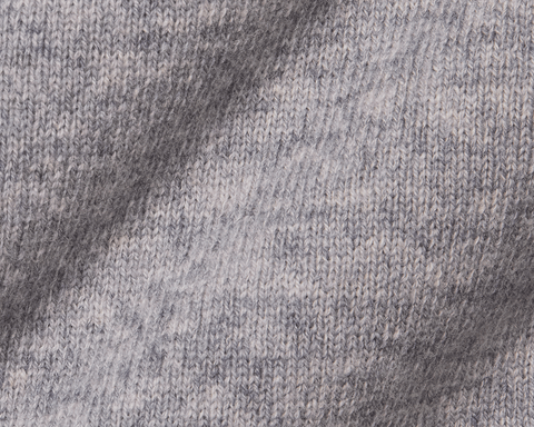 Close-up of Holderness & Bourne Men’s Light Gray Crewneck Sweater fabric texture