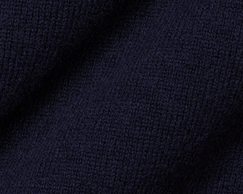 Holderness & Bourne Men’s Navy Crewneck Sweater fabric texture