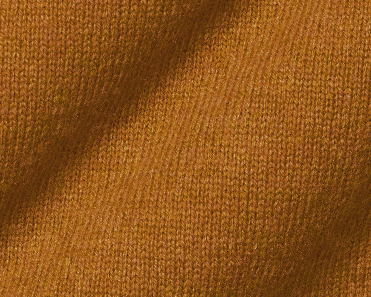Close-up of Holderness & Bourne Men’s Golden Yellow Pullover Sweater fabric texture