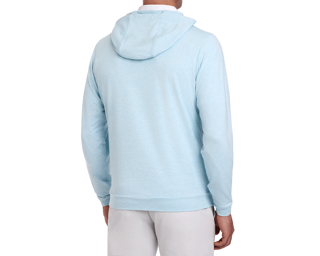 The Hamilton Hoodie: Heathered Harbor & White
