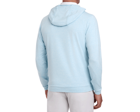 The Hamilton Hoodie: Heathered Harbor & White