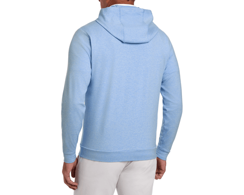 The Hamilton Hoodie: Heathered Horizon Blue & White