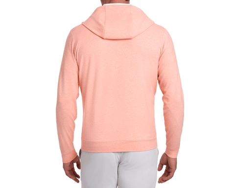 The Hamilton Hoodie: Heathered Nectarine & White